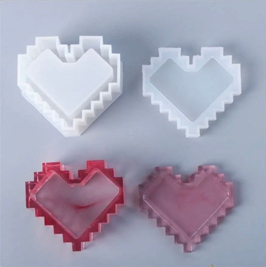 Geometrical Heart Storage Box Mould