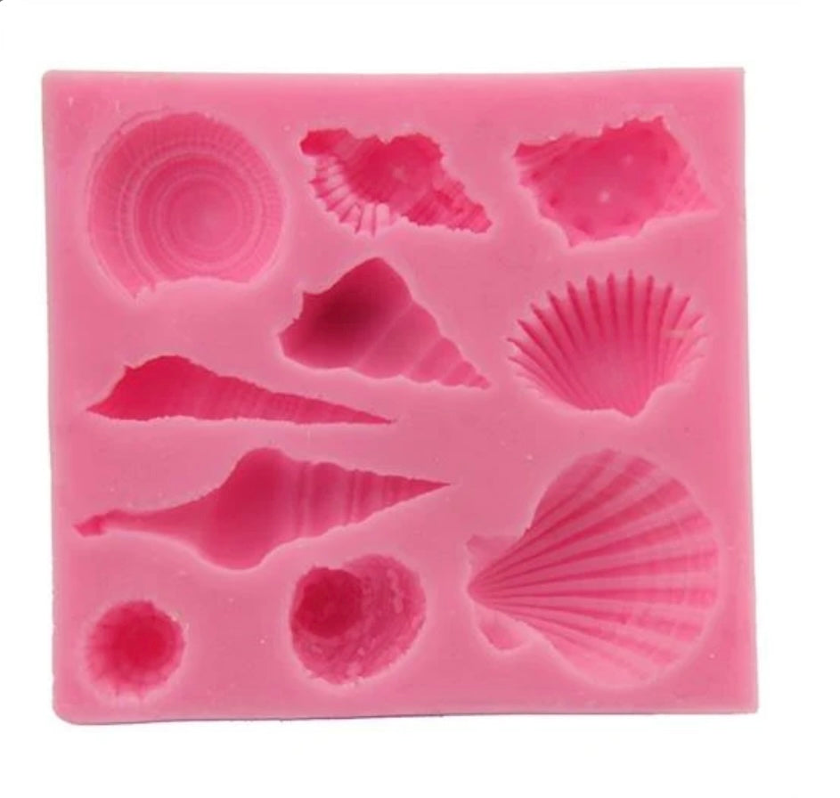 10 Cavity Ocean Theme Shell Pendant Jwellery Mould