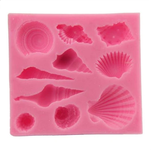 10 Cavity Ocean Theme Shell Pendant Jwellery Mould