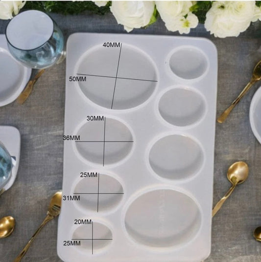 8 Cavity Oval Rakhi,Bracelet & Pendant Mould