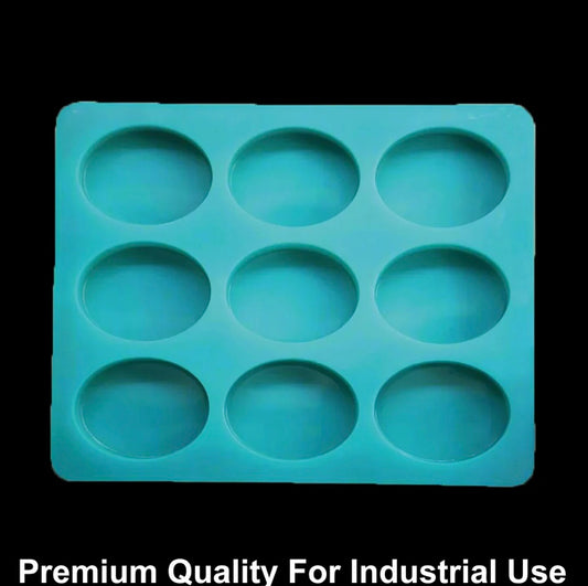 9 Cavity Oval 125gms Silicon Soap Mould