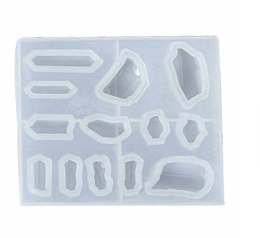 13 Cavity Uneven Shape Stone Pendant Jwellery Mould