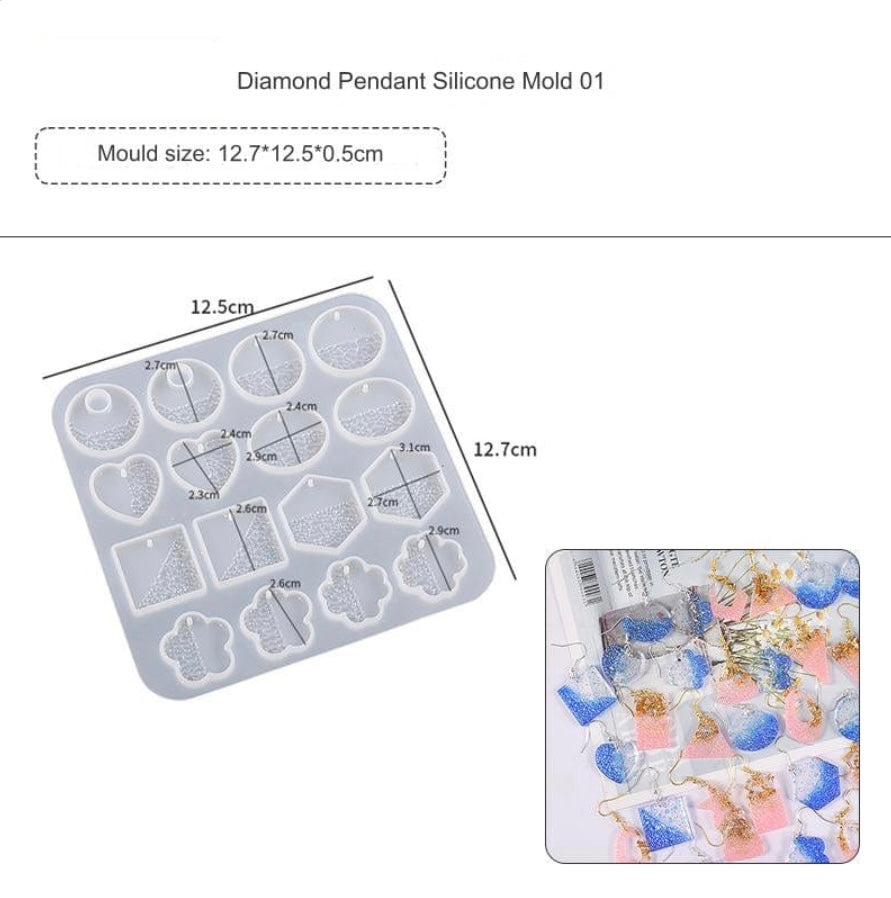 16 Cavity Keychain & Pendant Mould