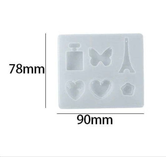6 Cavity Jwellery & Keychain Mould