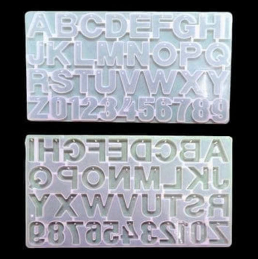 Back Pouring Alphabet With Hole Mould