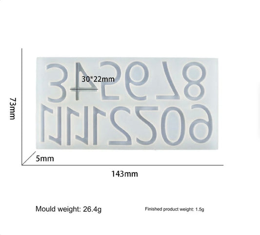 Numerals For Clock Dial Mould