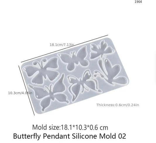 6 Cavity Butterfly & Keychain Mould