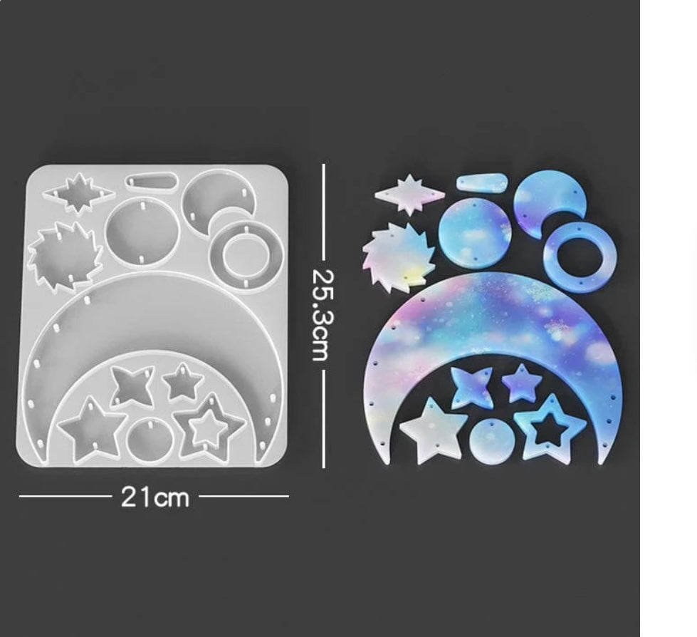 12 Cavity Wild Chimes Keychain & Pendant Mould