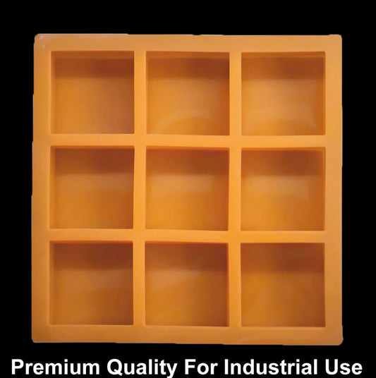 9 Cavity Square 150gms Silicon Soap Mould