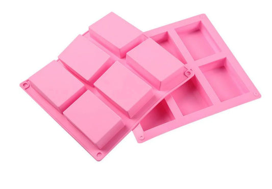 6 Cavity Rectangle Soap Mould