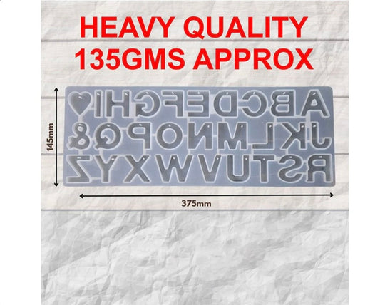 New Back Pouring Alphabet With Hole Mould