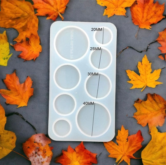 8 Cavity Round Rakhi Bracelet & Pendant Mould