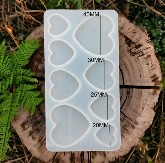 8 Cavity Heart Rakhi,Bracelet & Pendant Mould