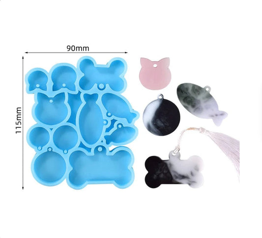 11 Cavity Keychain & Pendant Mould