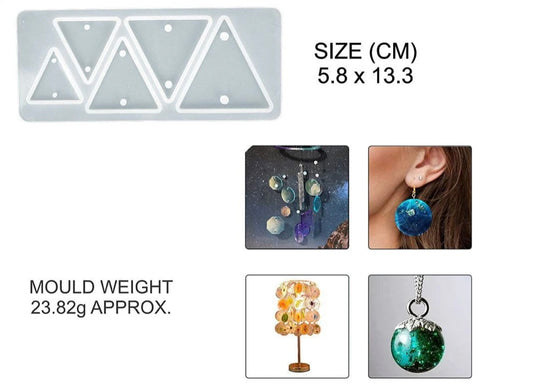 5 Cavity Triangle Jwellery & Rakhi Mould