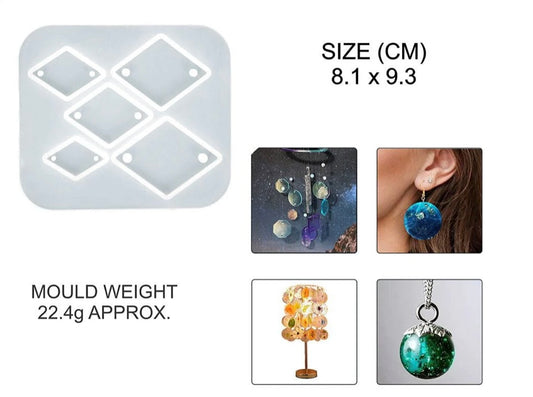 5 Cavity Kaju Katli Jwellery & Rakhi Mould