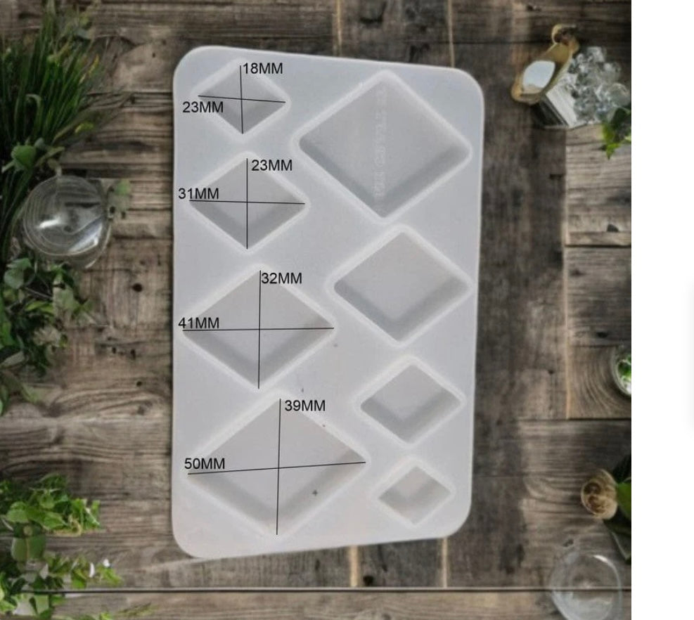 8 Cavity Diamond,Rakhi,Bracelet & Pendant Mould