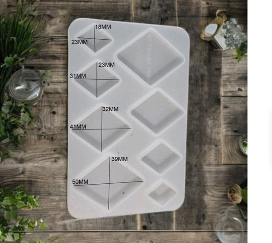 8 Cavity Diamond,Rakhi,Bracelet & Pendant Mould