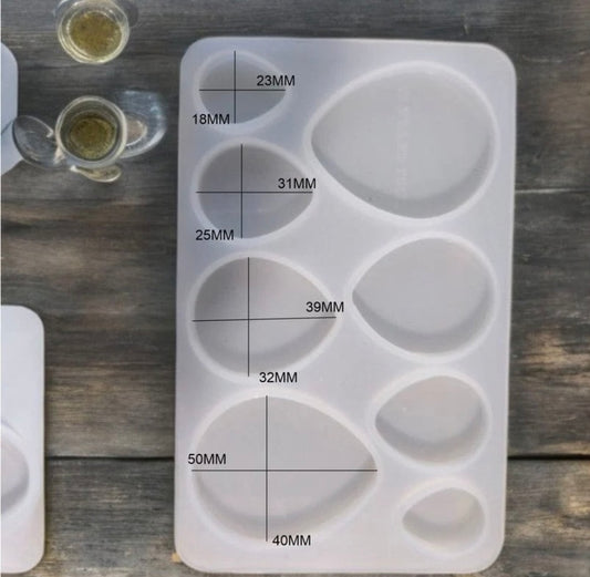 8 Cavity Drop Rakhi,Bracelet & Pendant Mould