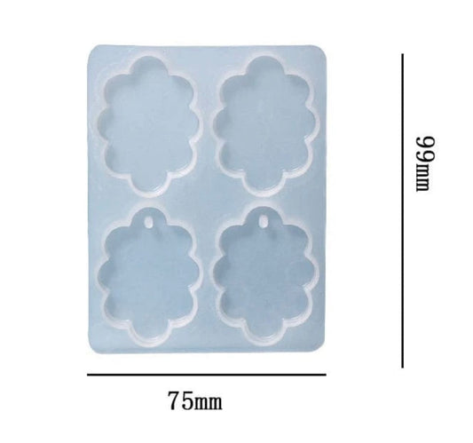 4 Cavity Oval Scalap Rakhi,Lumba,Jwellery & Clip Mould