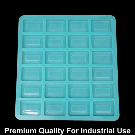 24 Cavity Rectangle 15gms Silicon Soap Mould