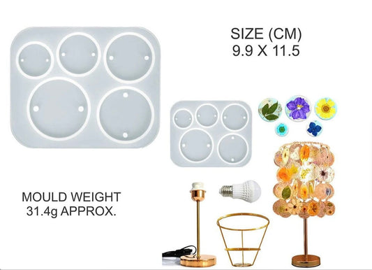 5 Cavity Round Jwellery & Rakhi Mould