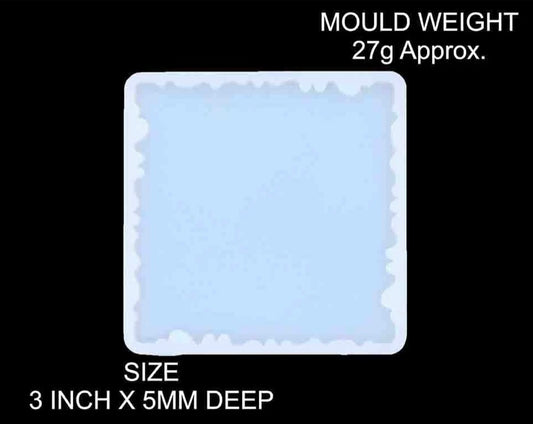 3” Square Agate Coaster Mould