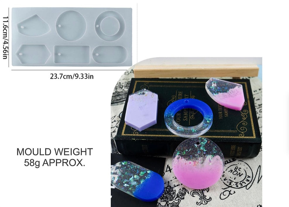 6 Cavity Keychain & Pendant Mould