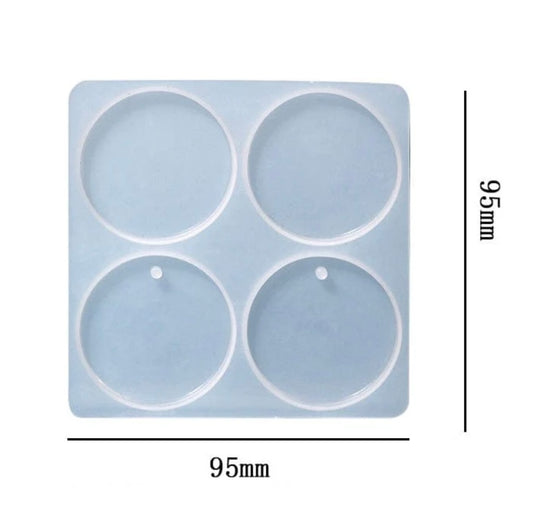 4 Cavity Round Rakhi, Lumba , Jwellery & Clip Mould