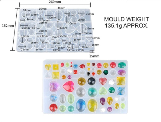 Multi Cavity Gem Stone Mould