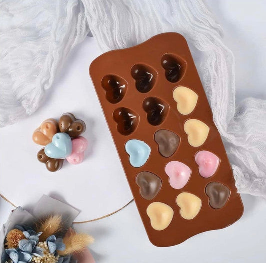 15 In 1 Heart Chocolate Mould