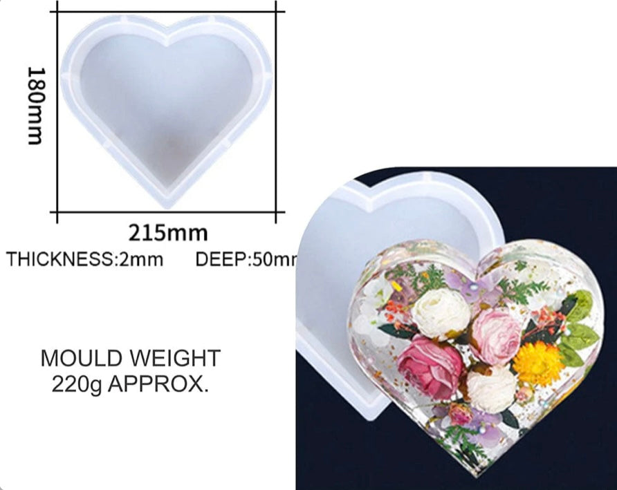 Small Heart Deep Casting Mould