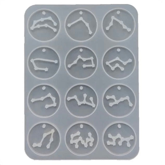 12 In 1 Zodiac Signs Pendant Mould