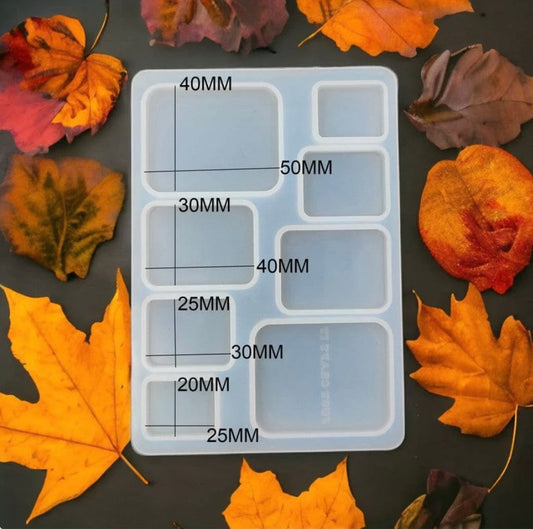 8 Cavity Rectangle Rakhi Bracelet & Pendant Mould