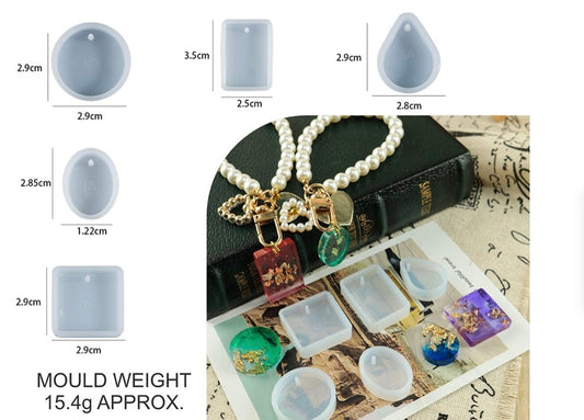 5 PCs Pendant & Keychain Mould