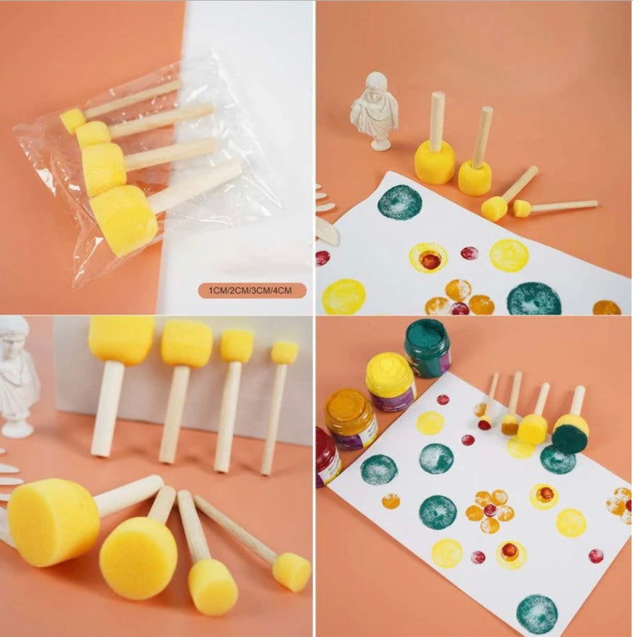 4pcs Yellow Spong Dabbing Tool