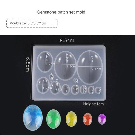 12 Cavity Gem Stone Mould