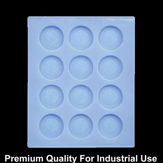 12 Cavity Round Designer 15gms Silicon Soap Mould