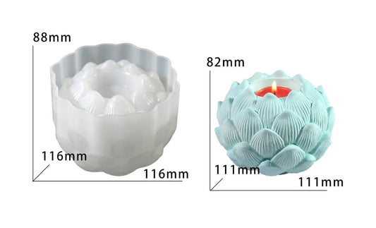 Jubepk Flower Tealight Holder Mould