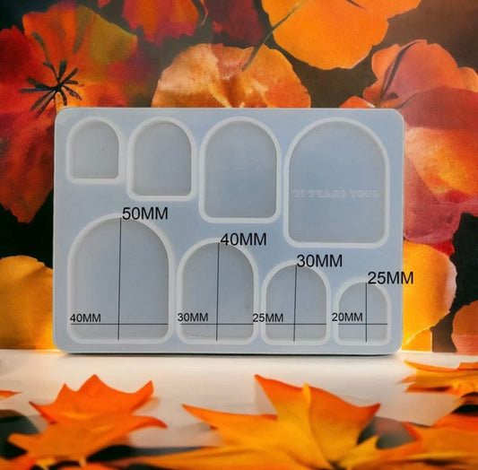 8 Cavity Semi Oval Rakhi,Bracelet & Pendant Mould