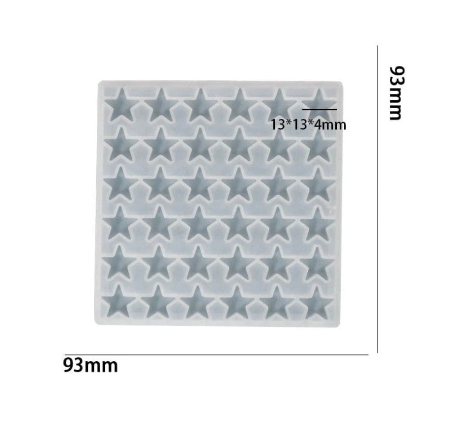 36 Cavity Star Mosaic Mould For Recasting & Lippan Art