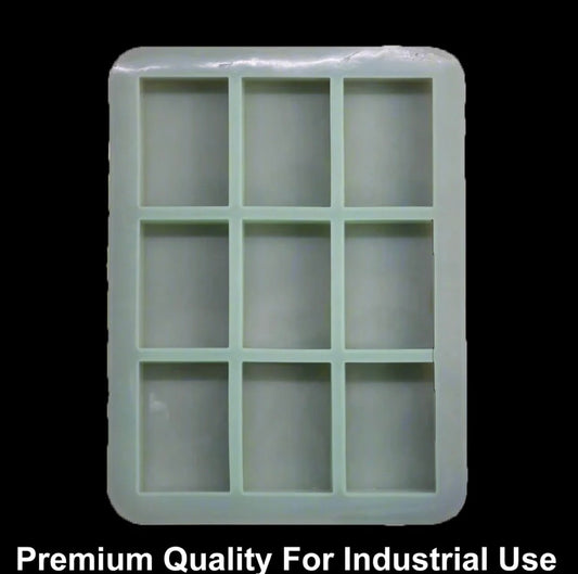 9 Cavity Rectangle 110gms Silicon Soap Mould