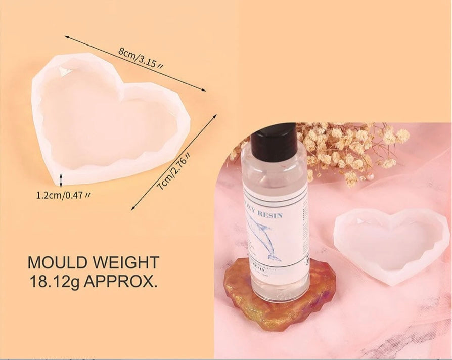 3” Diamond Cut Heart Mould