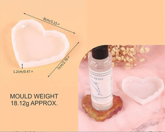 3” Diamond Cut Heart Mould