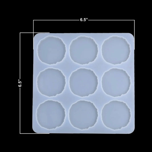 9 Cavity 2” Agate Keychain & Pendant Mould