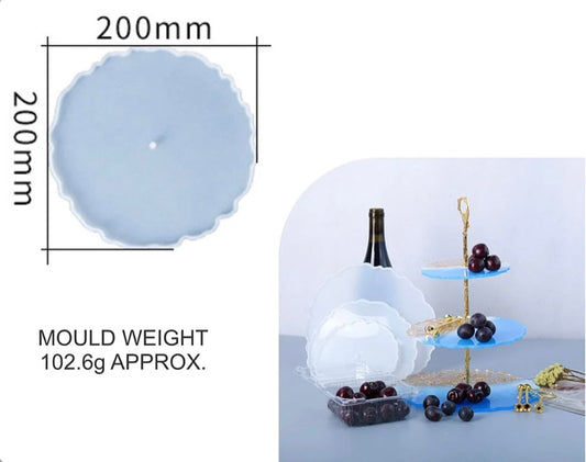 8” Round Agate Clock Dial & Cake Mould