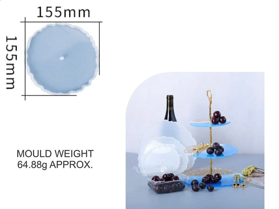 6” Round Agate Clock Dial & Cake Mould