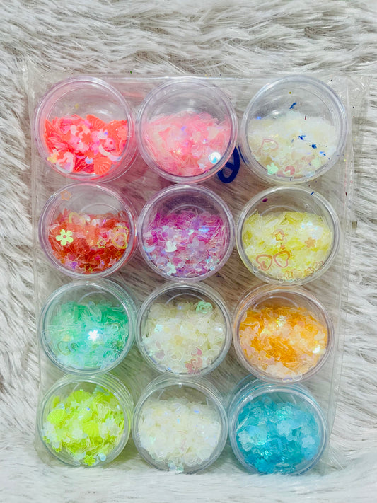 12 in 1 Mix Design Holographic Chunks