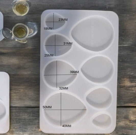 8 Cavity Drop Rakhi,Bracelet & Pendant Mould