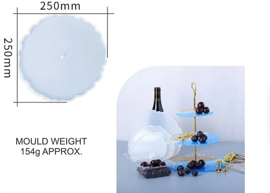 10” Round Agate Clock Dial & Cake Stand Mould